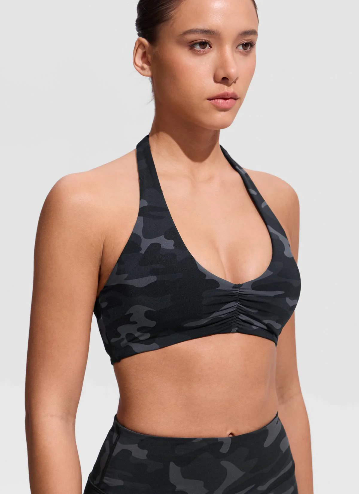 Ruched Front Halter Bikini Top - Image 20