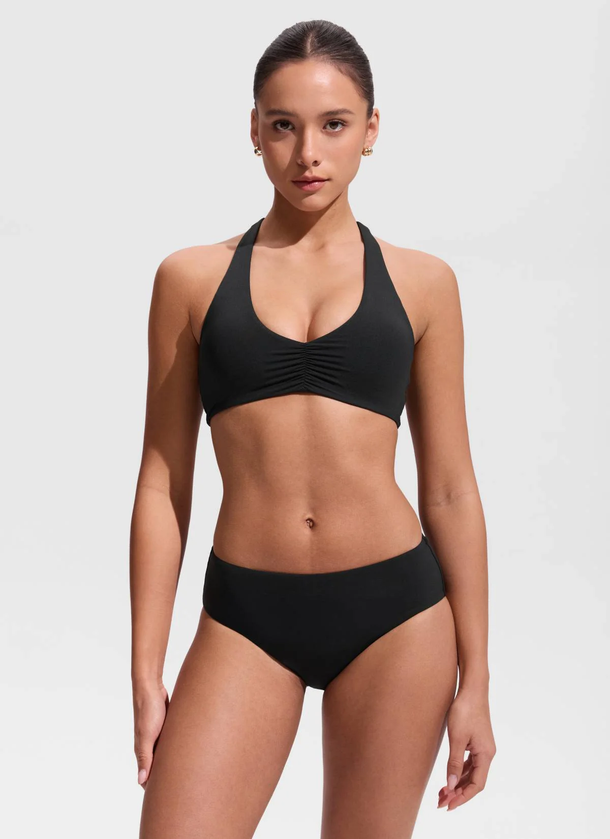 Ruched Front Halter Bikini Top - Image 21
