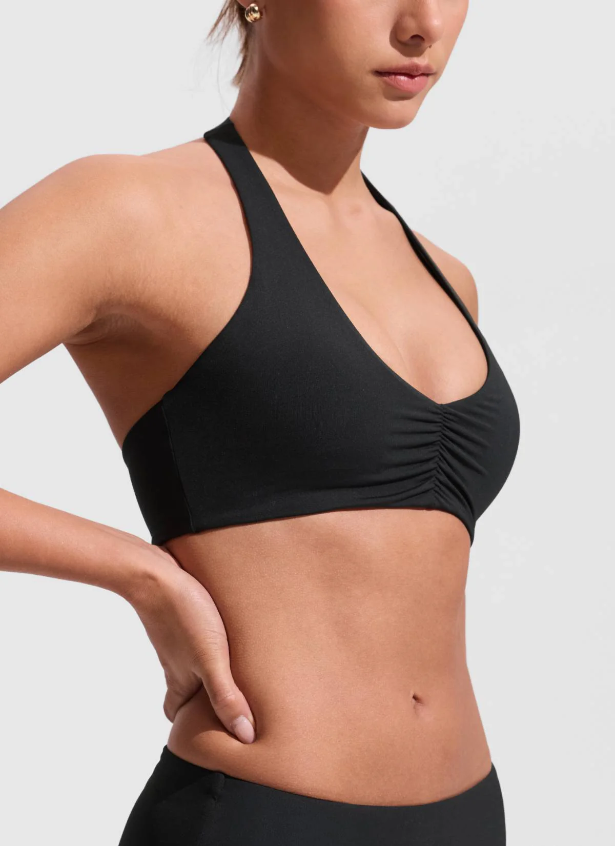 Ruched Front Halter Bikini Top - Image 24