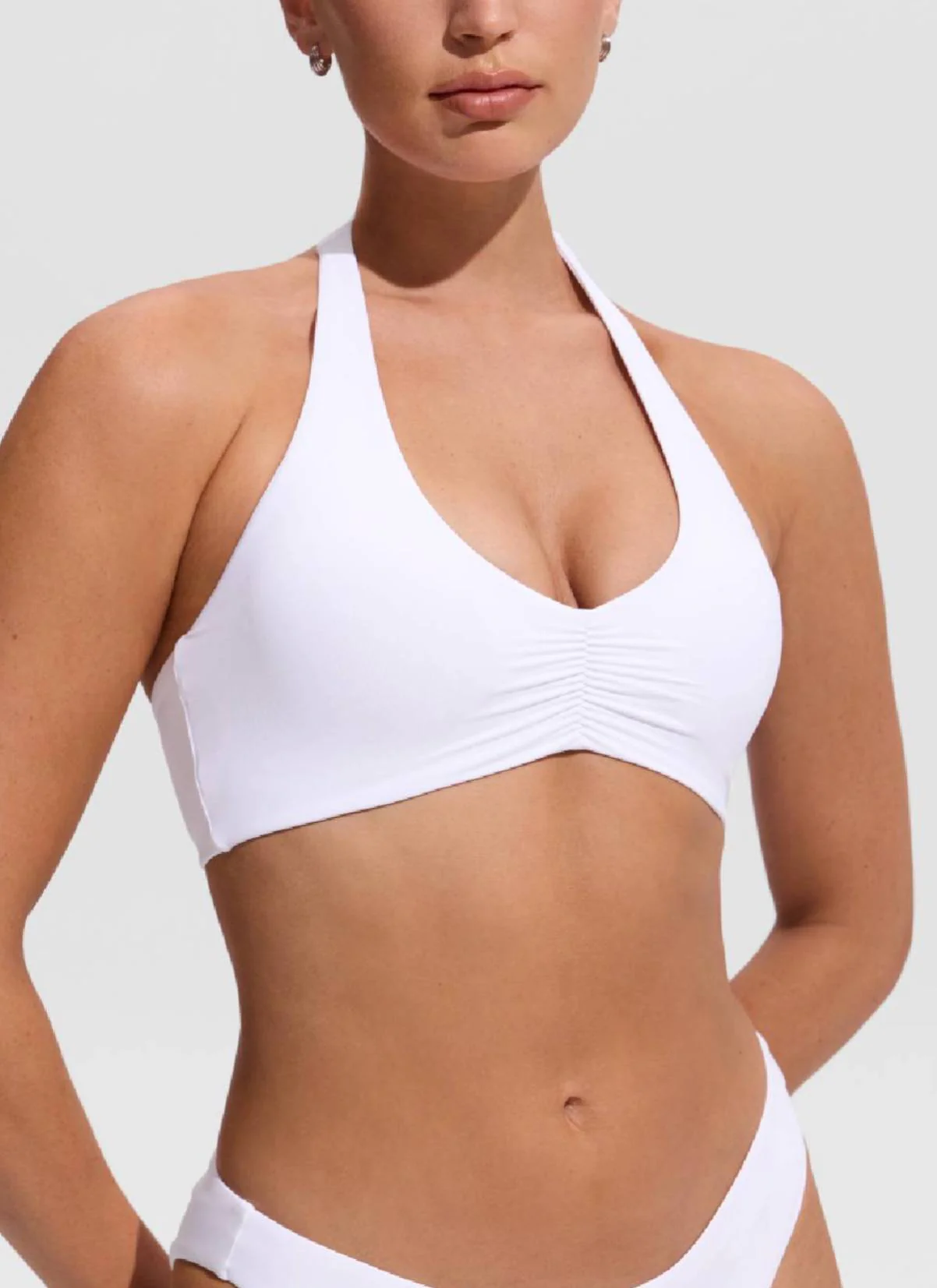 Ruched Front Halter Bikini Top - Image 28