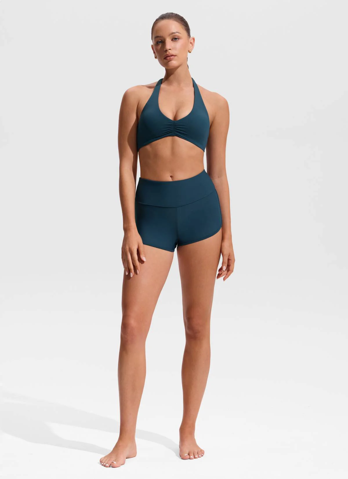 Ruched Front Halter Bikini Top - Image 3