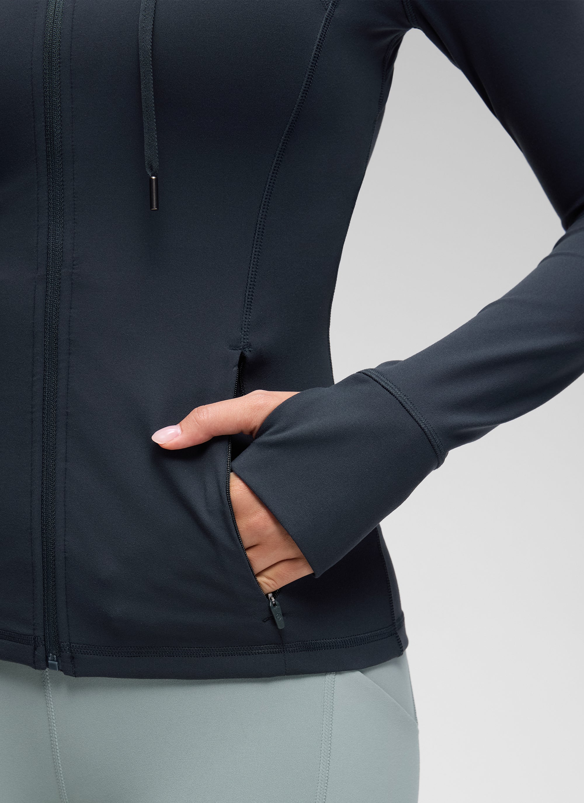 Butterluxe Zip Pocket ThumbHole Hoodie - Image 12