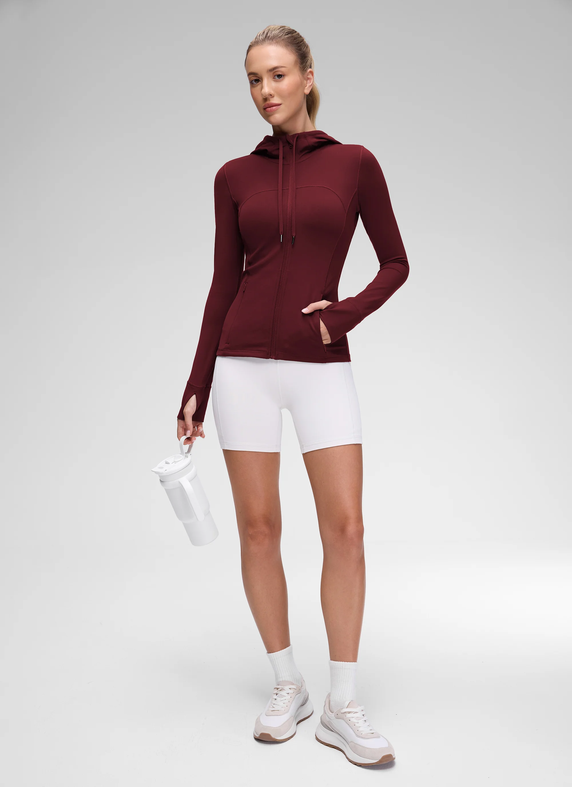 Butterluxe Zip Pocket ThumbHole Hoodie - Image 3