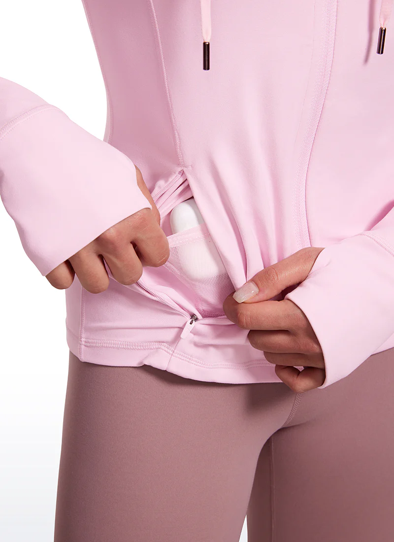 Butterluxe Zip Pocket ThumbHole Hoodie - Image 33