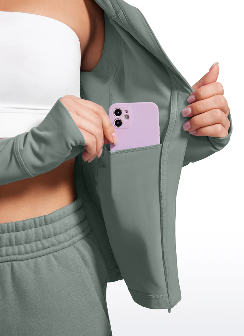 Butterluxe Zip Pocket ThumbHole Hoodie - Image 40