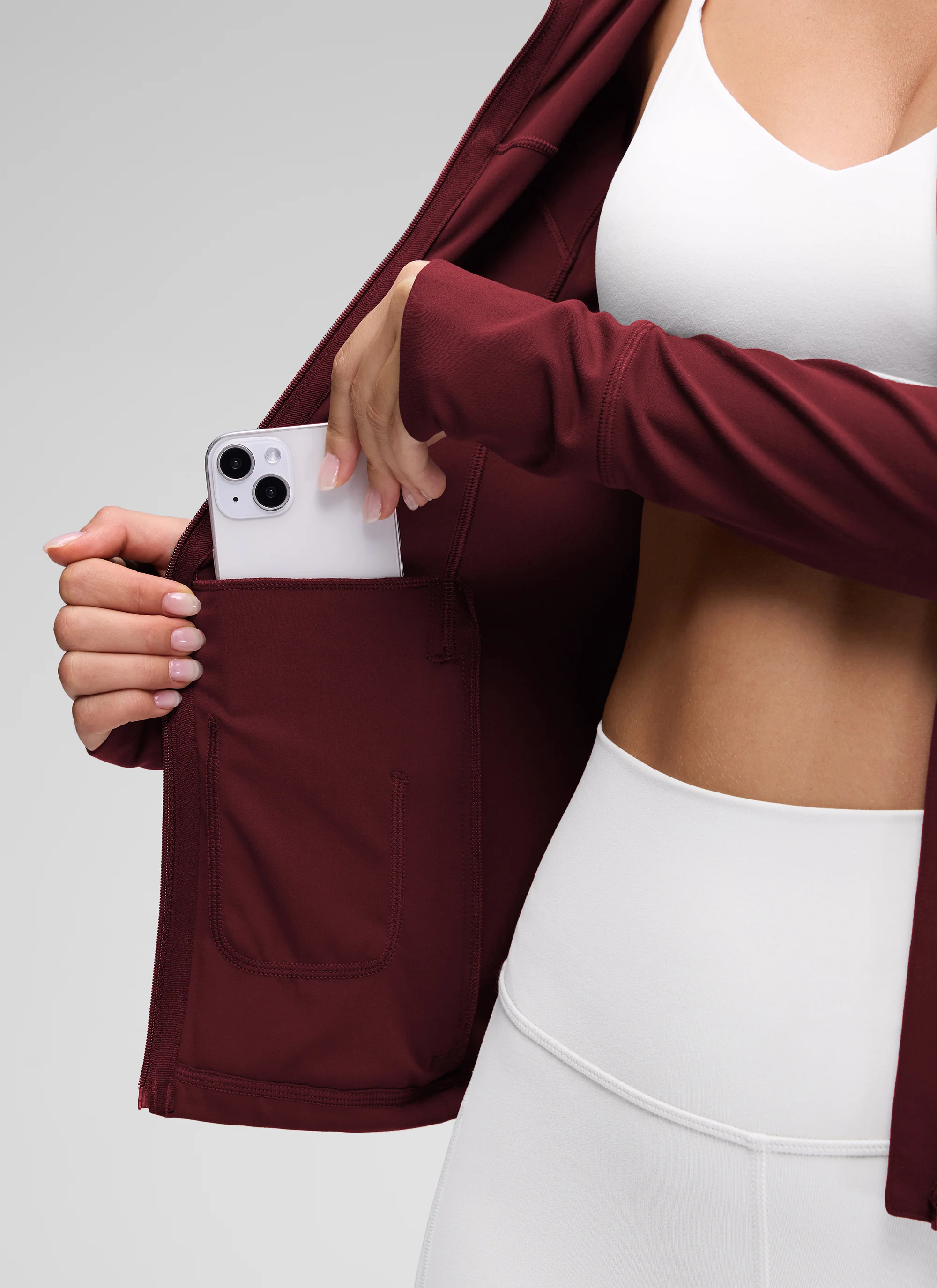Butterluxe Zip Pocket ThumbHole Hoodie - Image 6