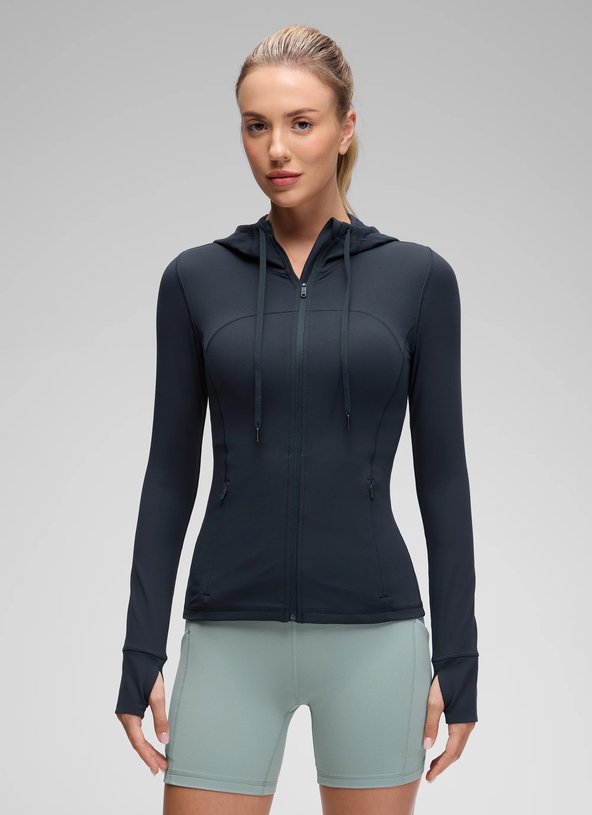 Butterluxe Zip Pocket ThumbHole Hoodie - Image 7