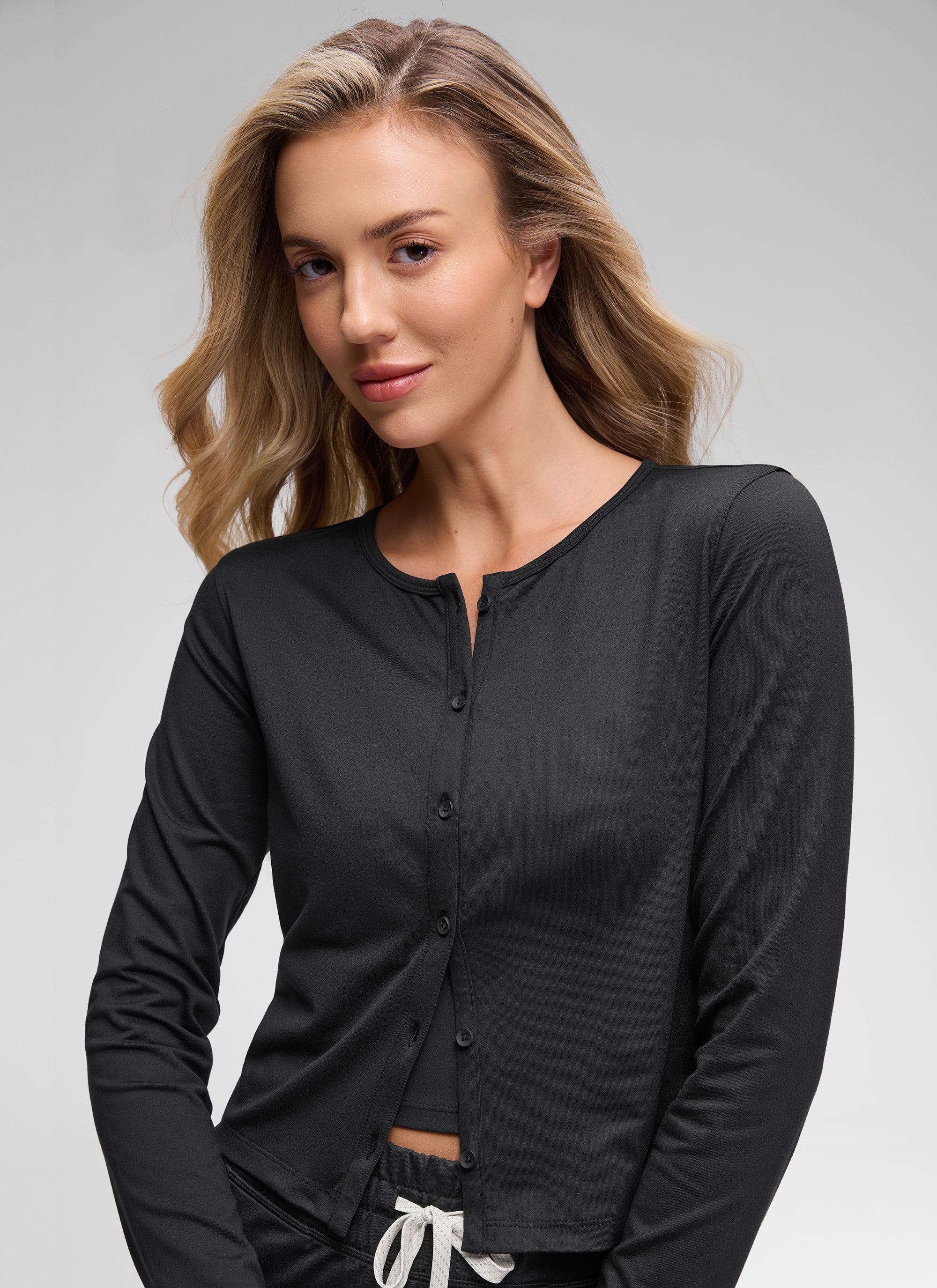 Cloud Jersey Lightweight Button Down Cardigan - Image 16