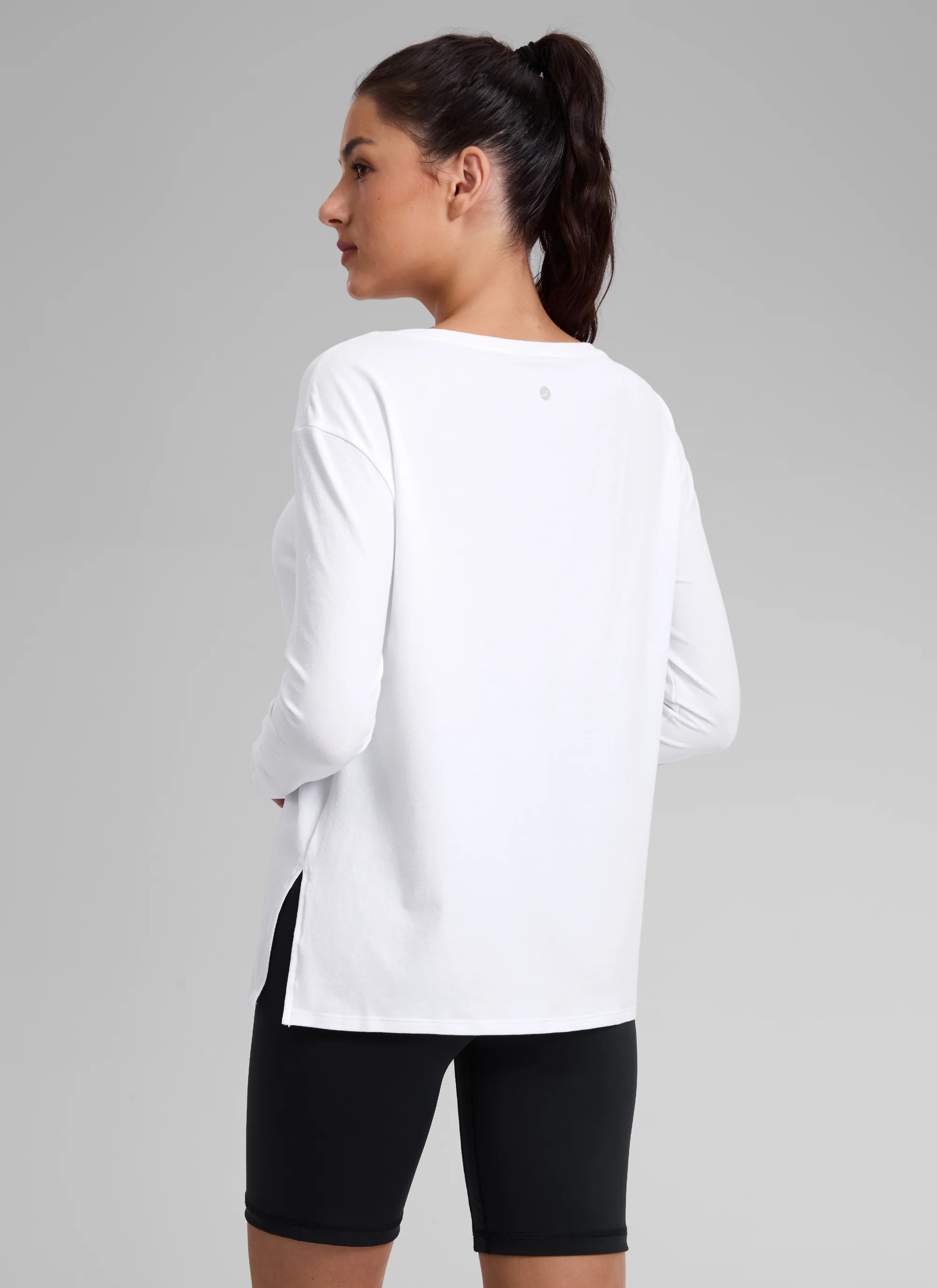 Cotton-Blend Boat Neck Long Sleeve - Image 16