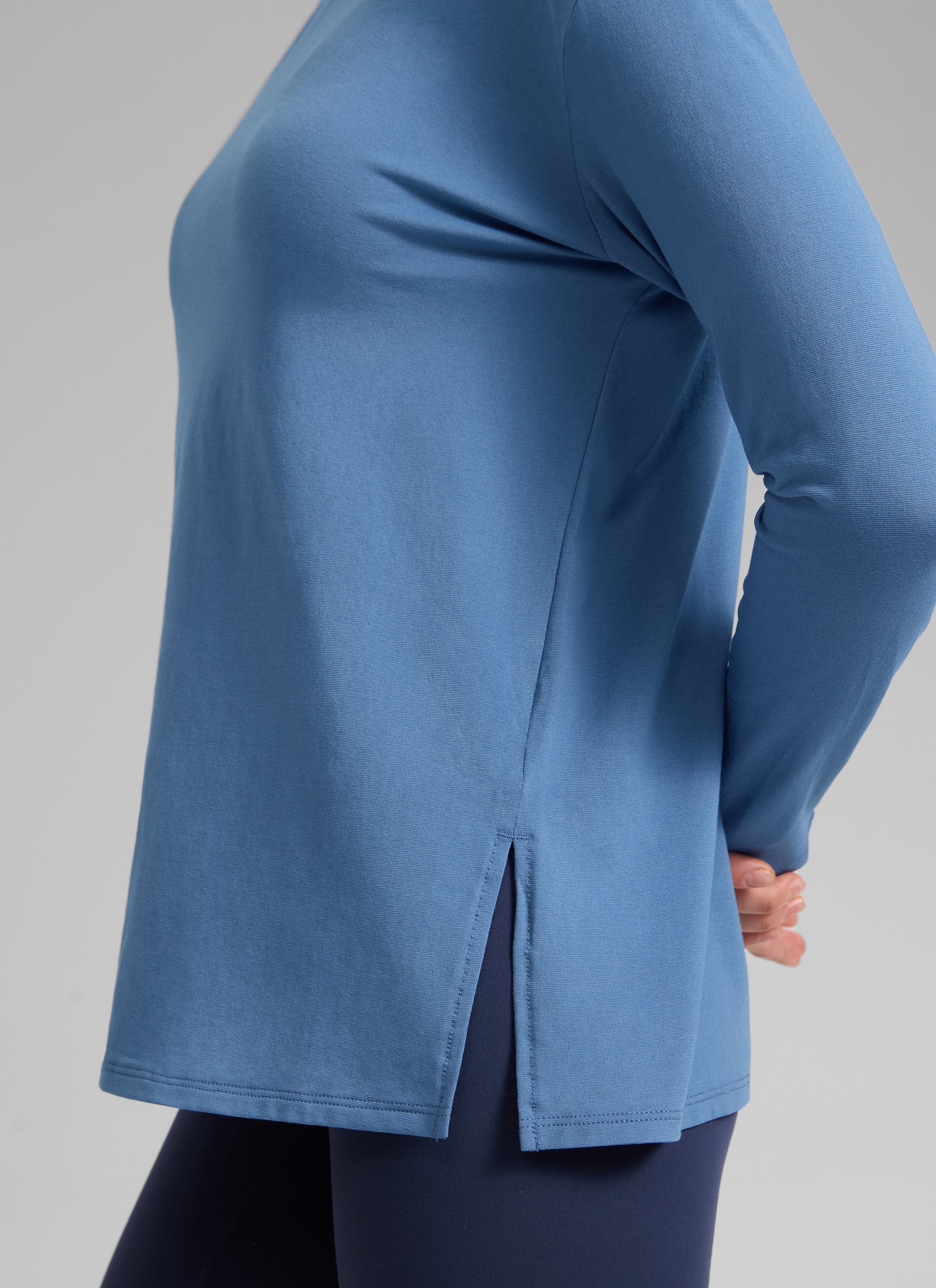 Cotton-Blend Boat Neck Long Sleeve - Image 28