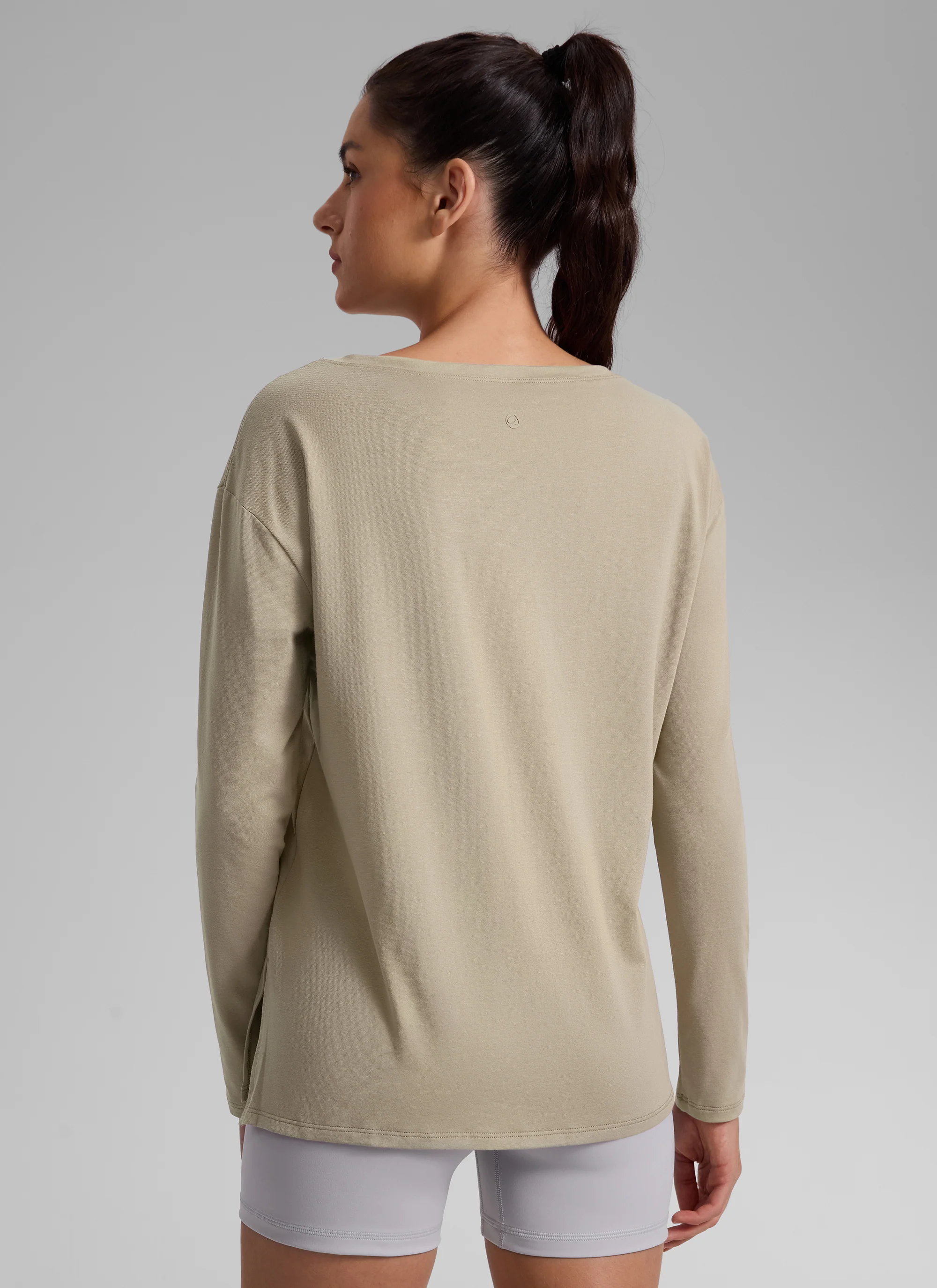 Cotton-Blend Boat Neck Long Sleeve - Image 30