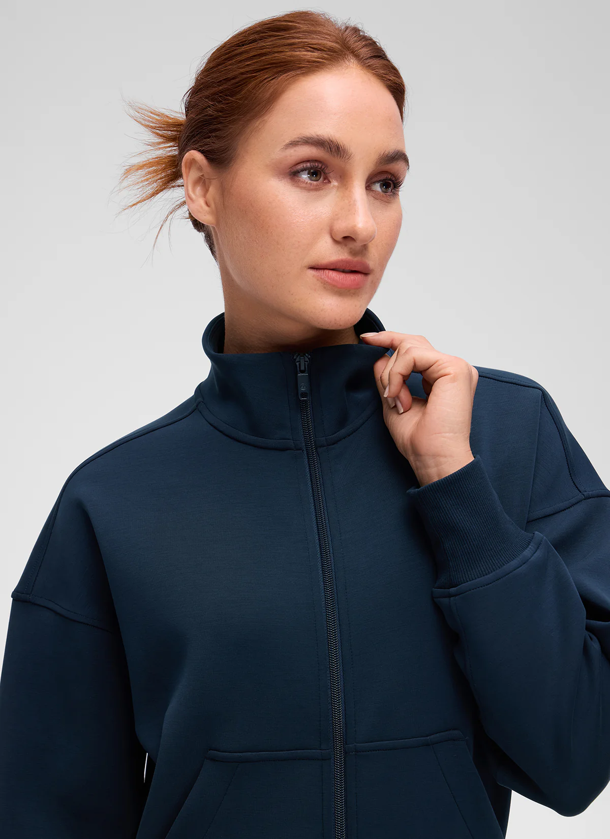 SoftAura High Mock Neck Full Zip Jacket - Image 10