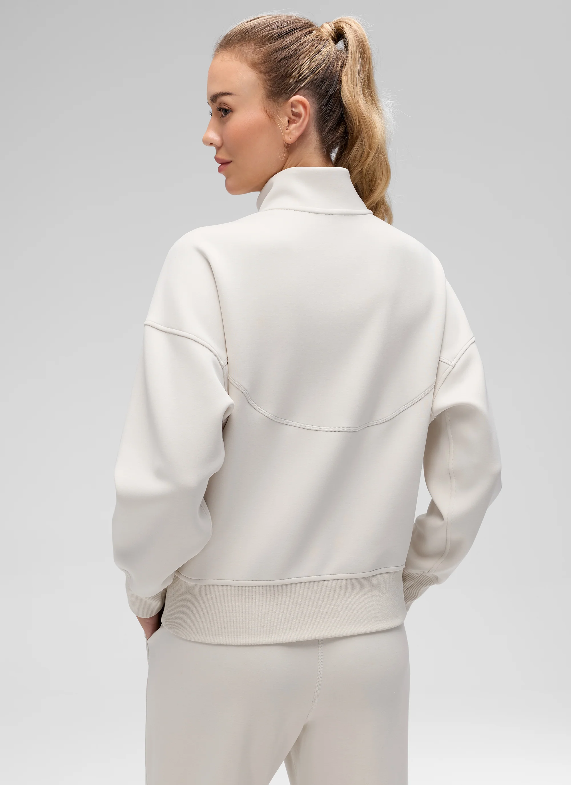 SoftAura High Mock Neck Full Zip Jacket - Image 2