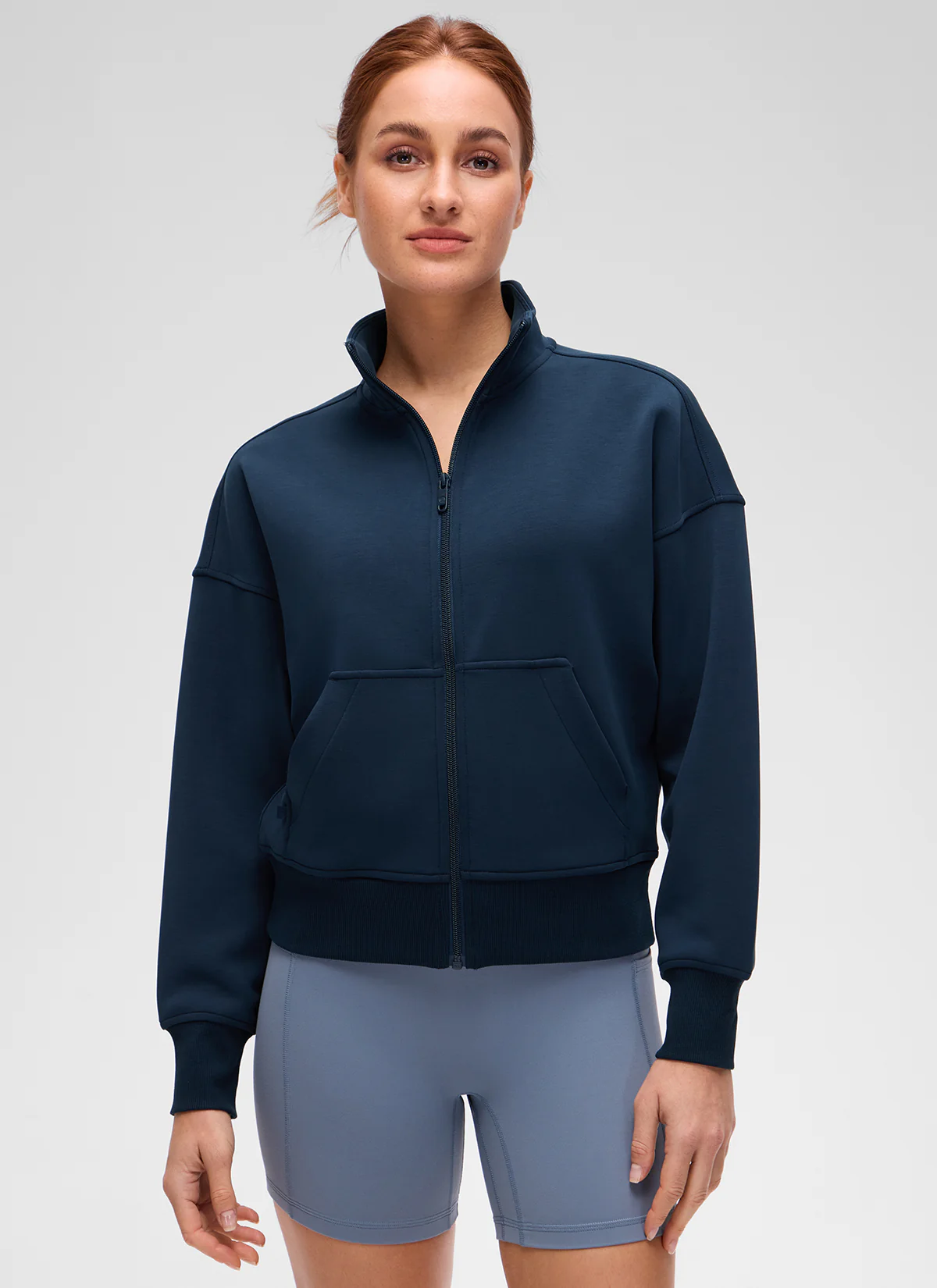 SoftAura High Mock Neck Full Zip Jacket - Image 7