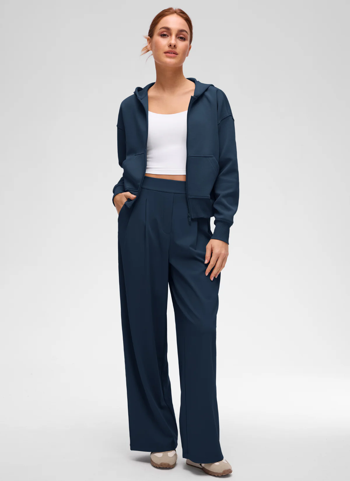 SoftAura Full Zip Waist Length Hoodie - Image 15