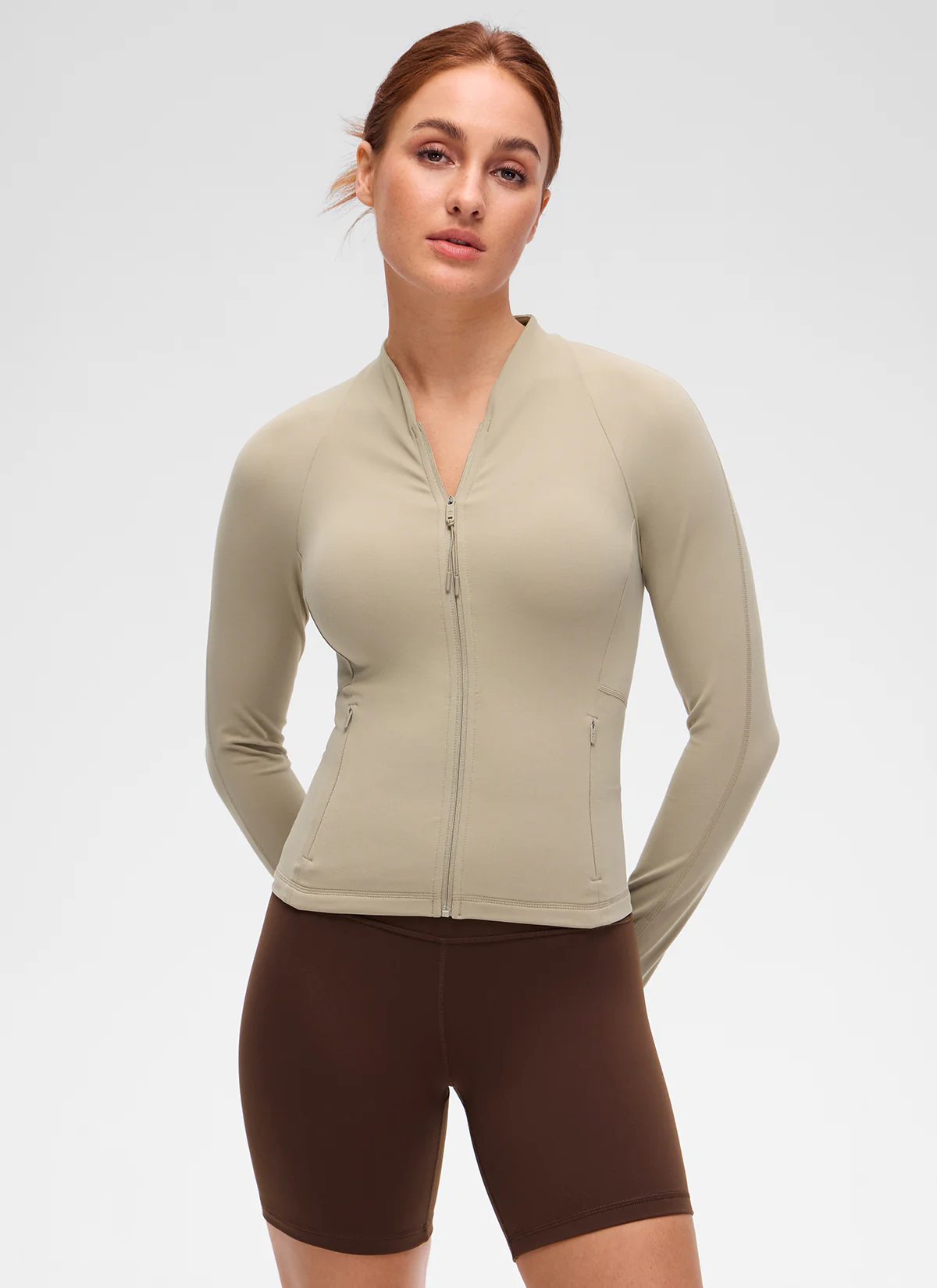 Butterluxe V Neck Waist Length Jacket - Image 6