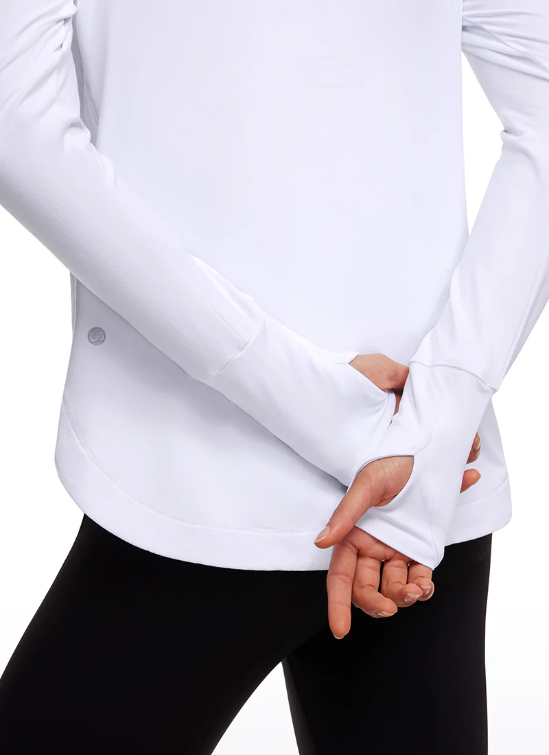 Brushed Feeling Thumbhole Hoodie - Image 12