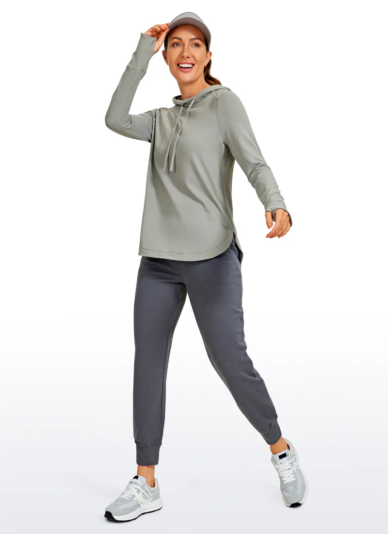 Brushed Feeling Thumbhole Hoodie - Image 3