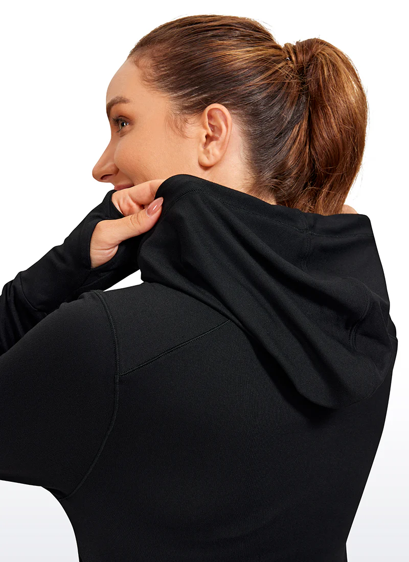 Brushed Feeling Thumbhole Hoodie - Image 8