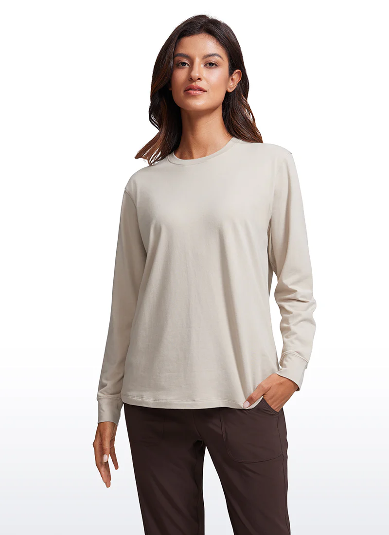 Pima Cotton Loose Fit Long Sleeve - Image 10