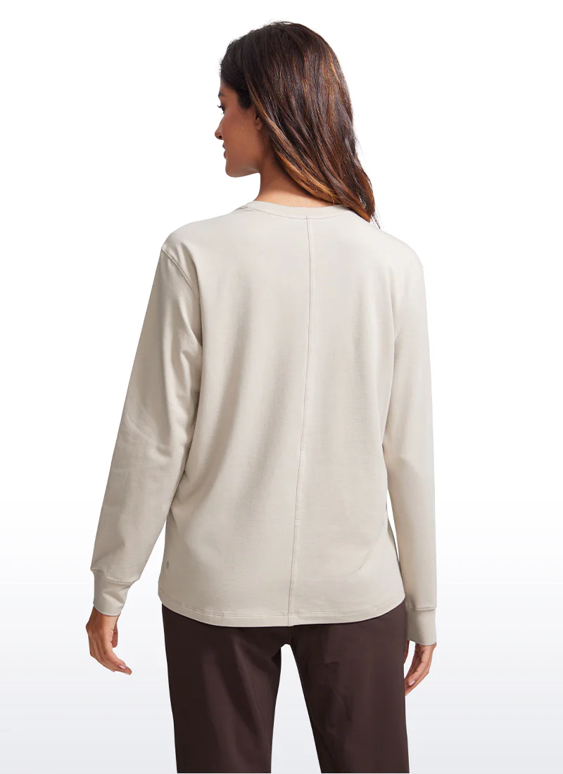 Pima Cotton Loose Fit Long Sleeve - Image 11