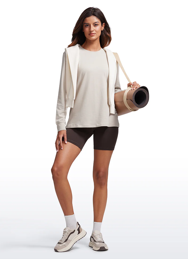 Pima Cotton Loose Fit Long Sleeve - Image 12