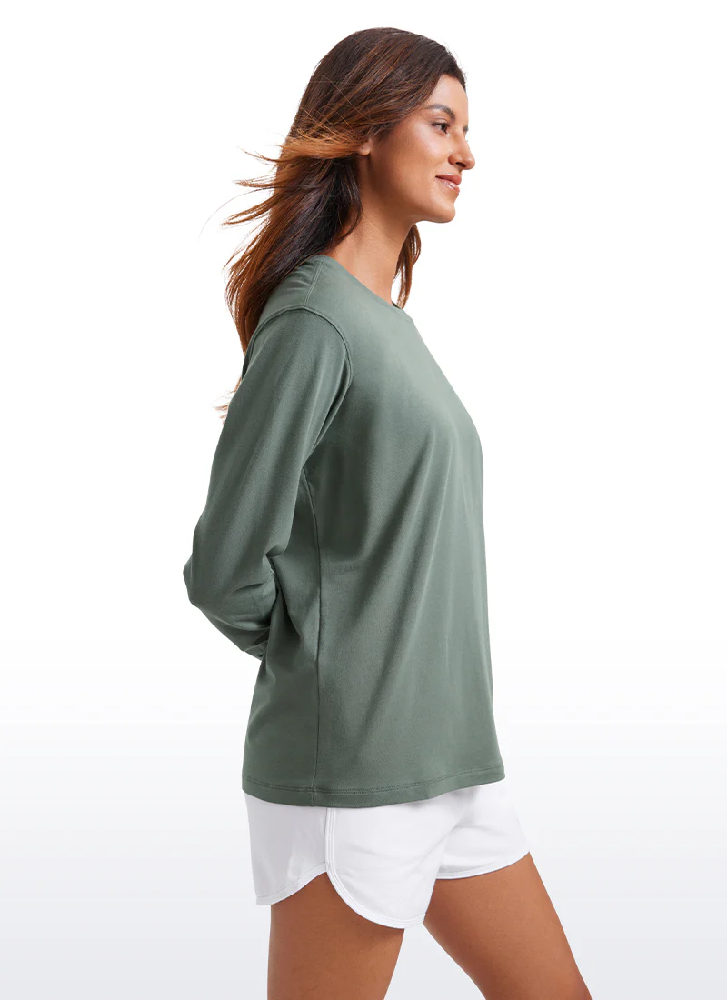 Pima Cotton Loose Fit Long Sleeve - Image 22