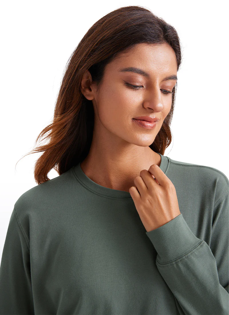 Pima Cotton Loose Fit Long Sleeve - Image 23
