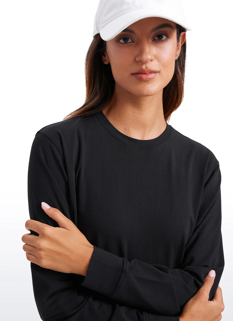 Pima Cotton Loose Fit Long Sleeve - Image 4