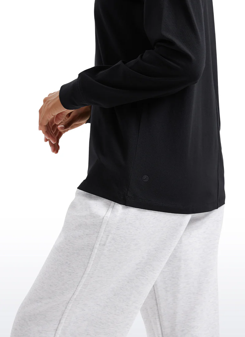 Pima Cotton Loose Fit Long Sleeve - Image 5