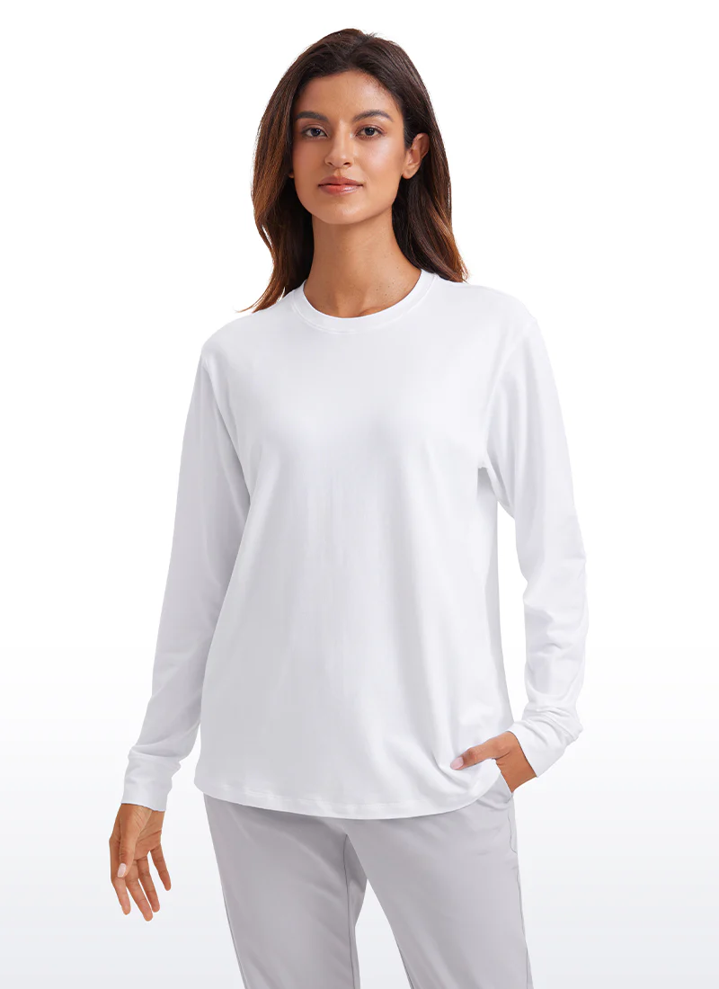 Pima Cotton Loose Fit Long Sleeve - Image 6