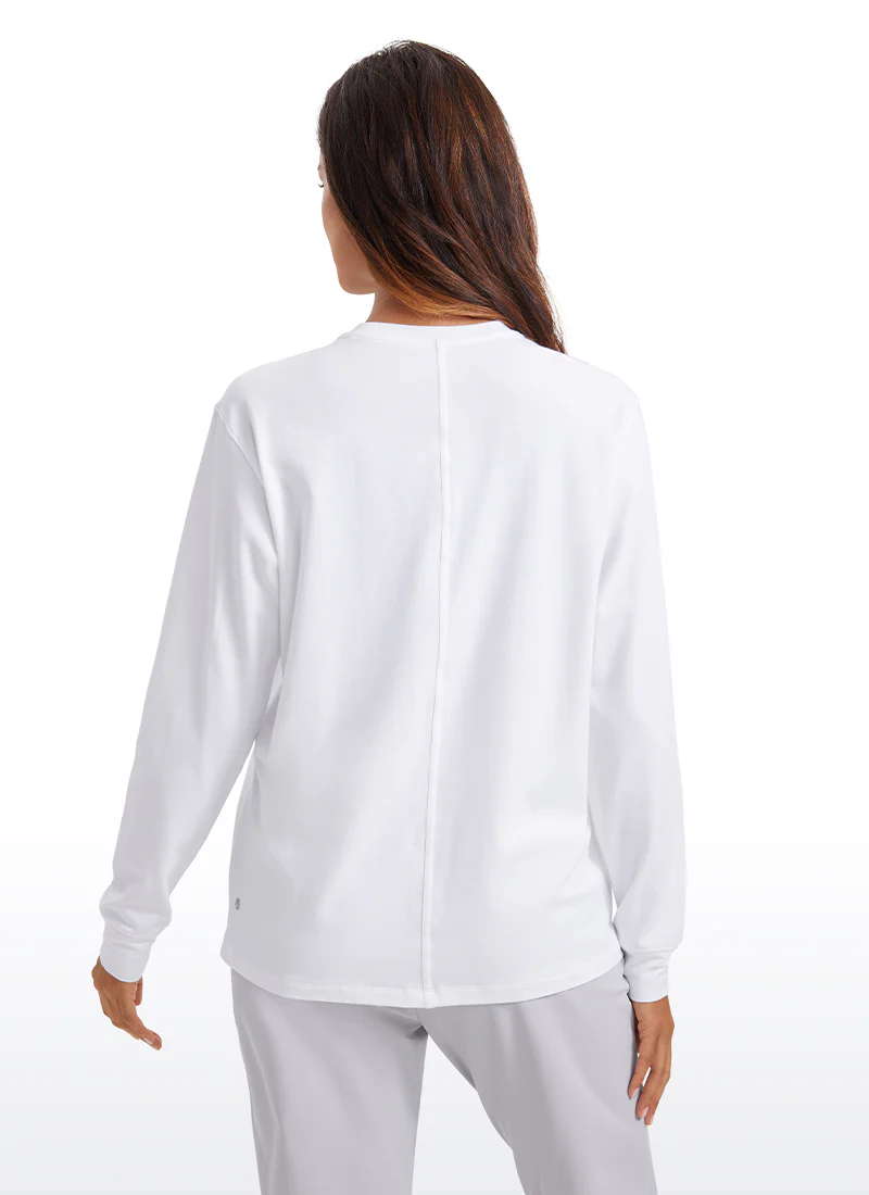 Pima Cotton Loose Fit Long Sleeve - Image 7