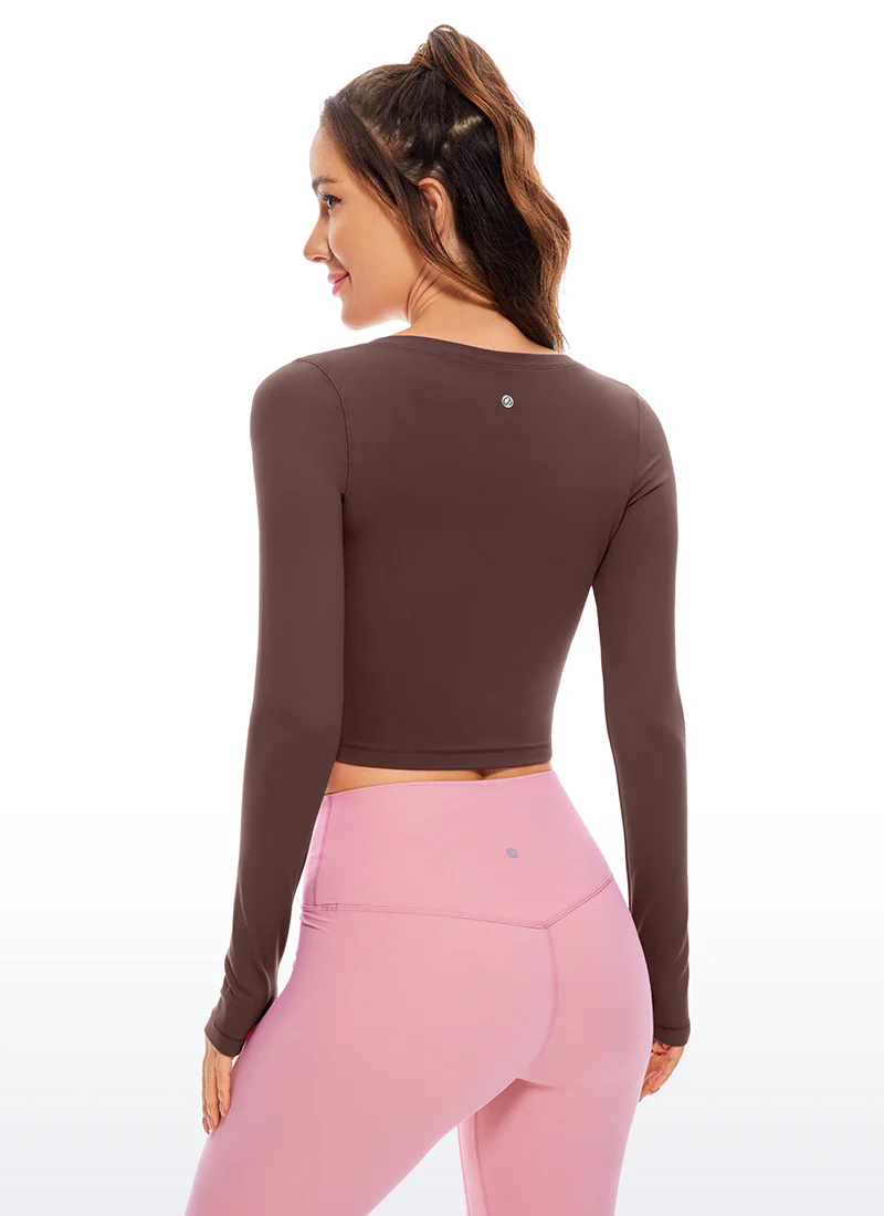 Butterluxe Scoop Neck Cropped Long Sleeve - Image 10