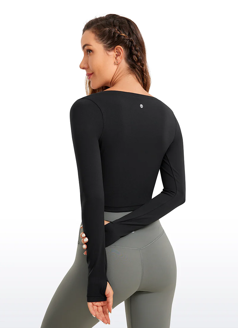 Butterluxe Scoop Neck Cropped Long Sleeve - Image 6