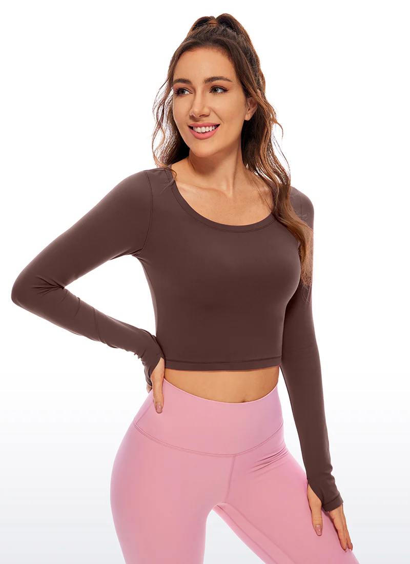 Butterluxe Scoop Neck Cropped Long Sleeve - Image 9