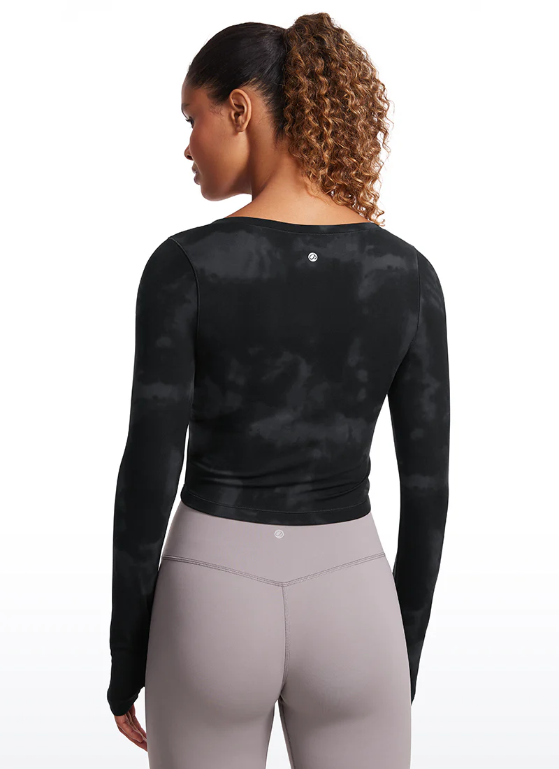 Butterluxe Scoop Neck Cropped Long Sleeve - Image 2