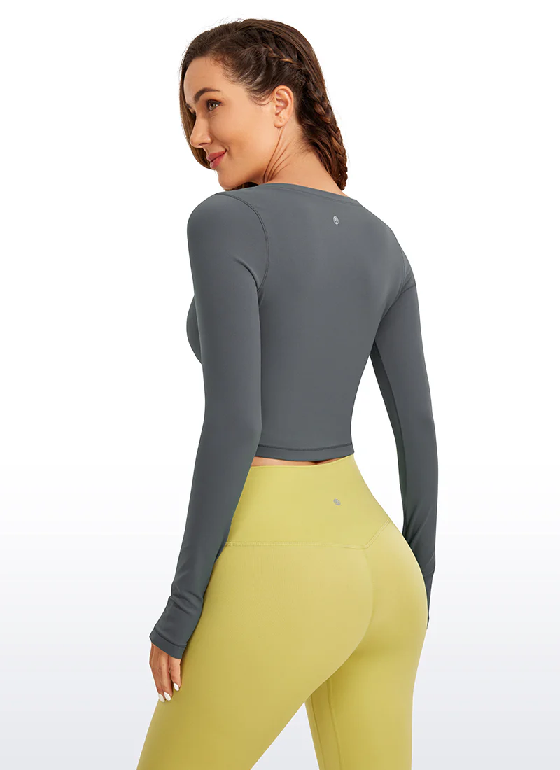 Butterluxe Scoop Neck Cropped Long Sleeve - Image 8