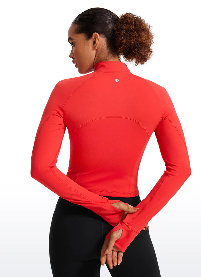 Butterluxe Half Zip Cropped Long Sleeve - Image 21
