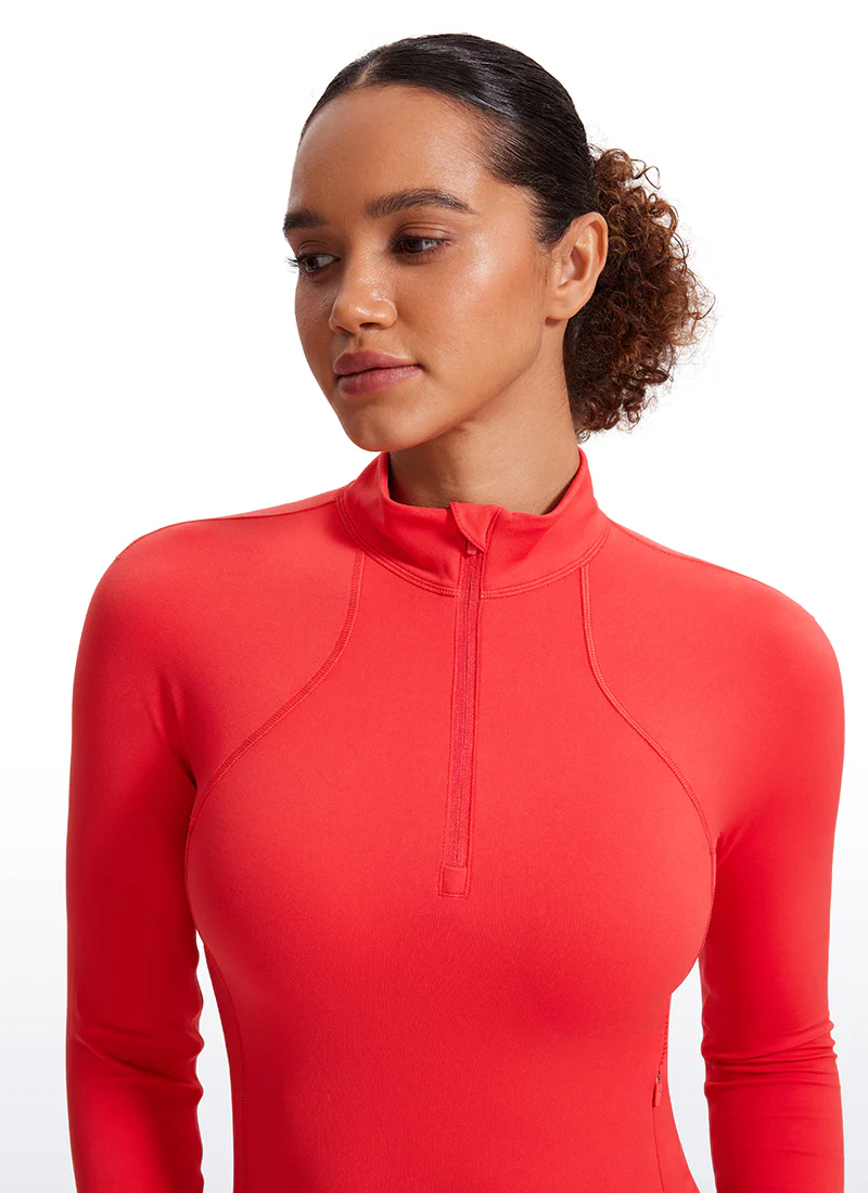 Butterluxe Half Zip Cropped Long Sleeve - Image 23