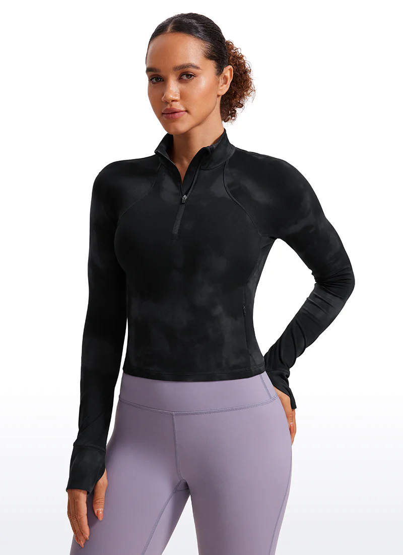 Butterluxe Half Zip Cropped Long Sleeve - Image 25