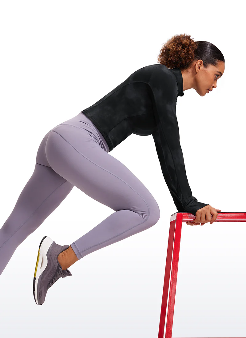 Butterluxe Half Zip Cropped Long Sleeve - Image 27