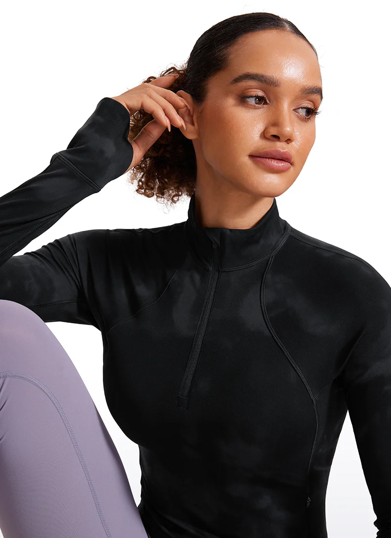 Butterluxe Half Zip Cropped Long Sleeve - Image 28