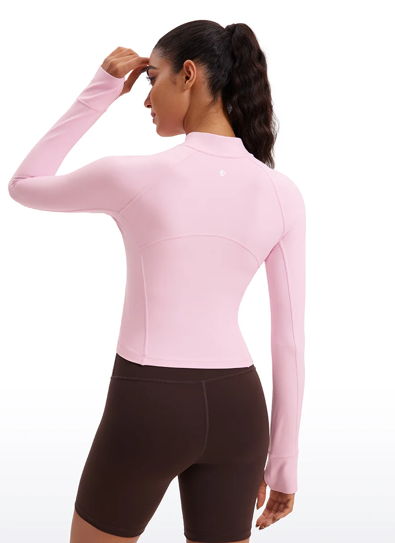 Butterluxe Half Zip Cropped Long Sleeve - Image 15