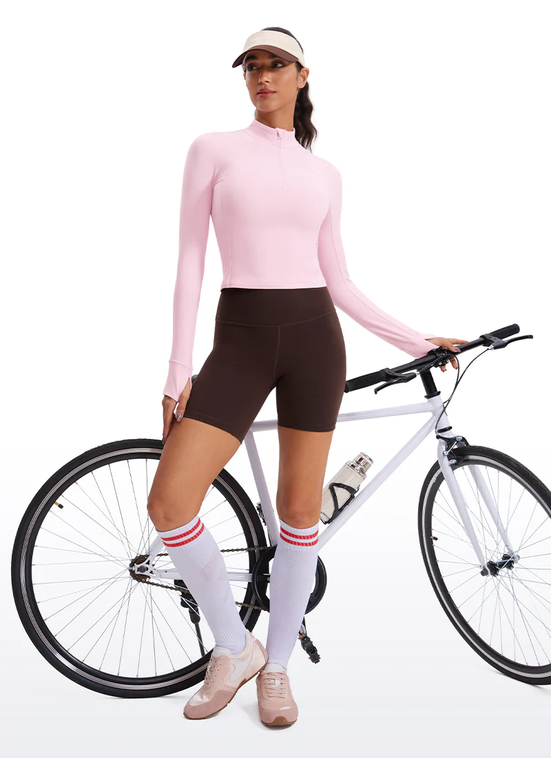 Butterluxe Half Zip Cropped Long Sleeve - Image 17