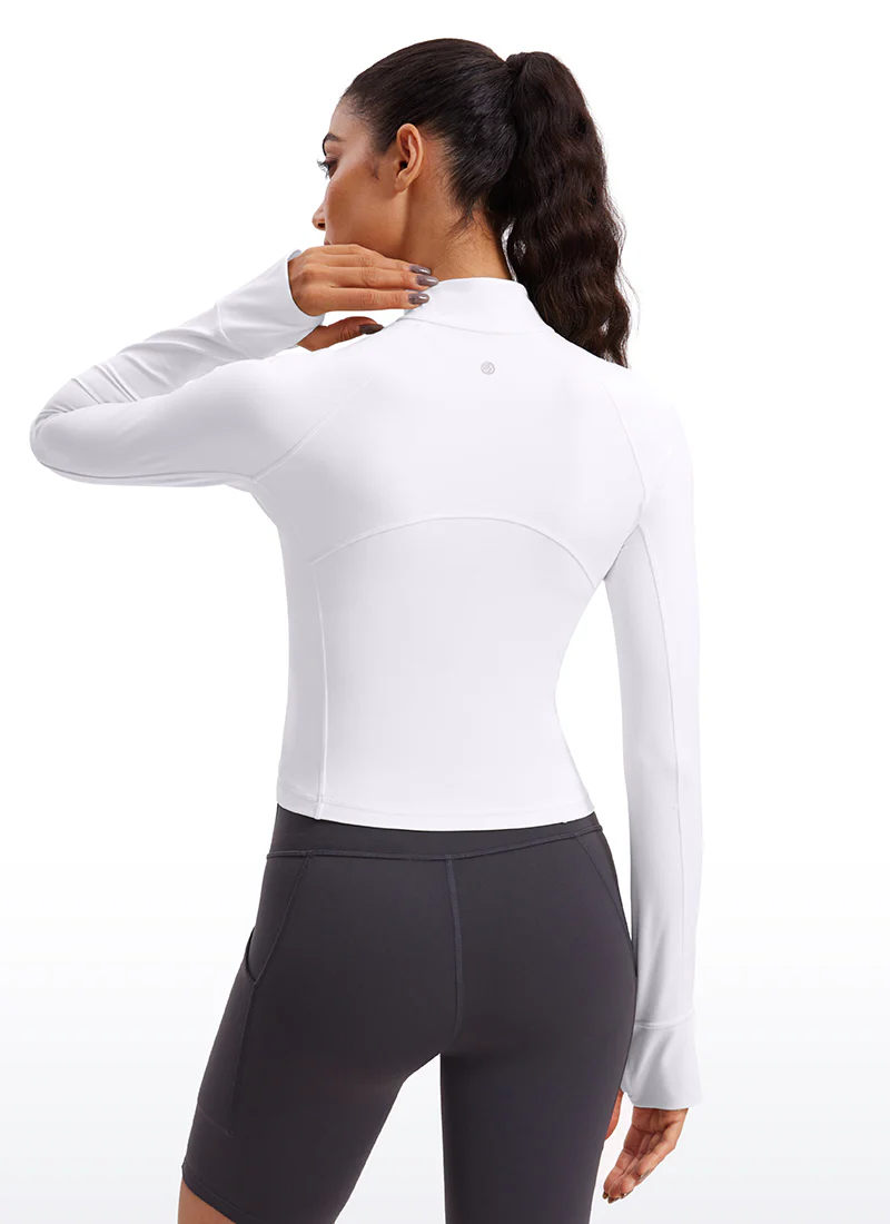 Butterluxe Half Zip Cropped Long Sleeve - Image 6