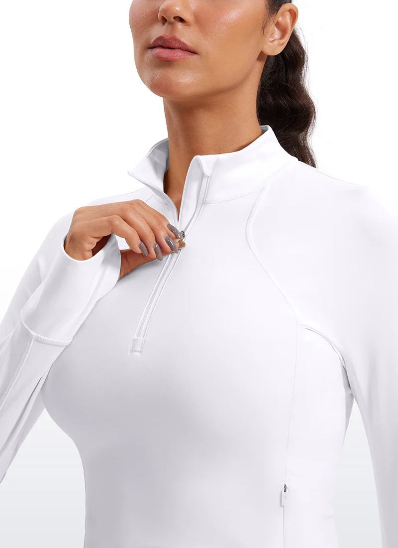 Butterluxe Half Zip Cropped Long Sleeve - Image 8