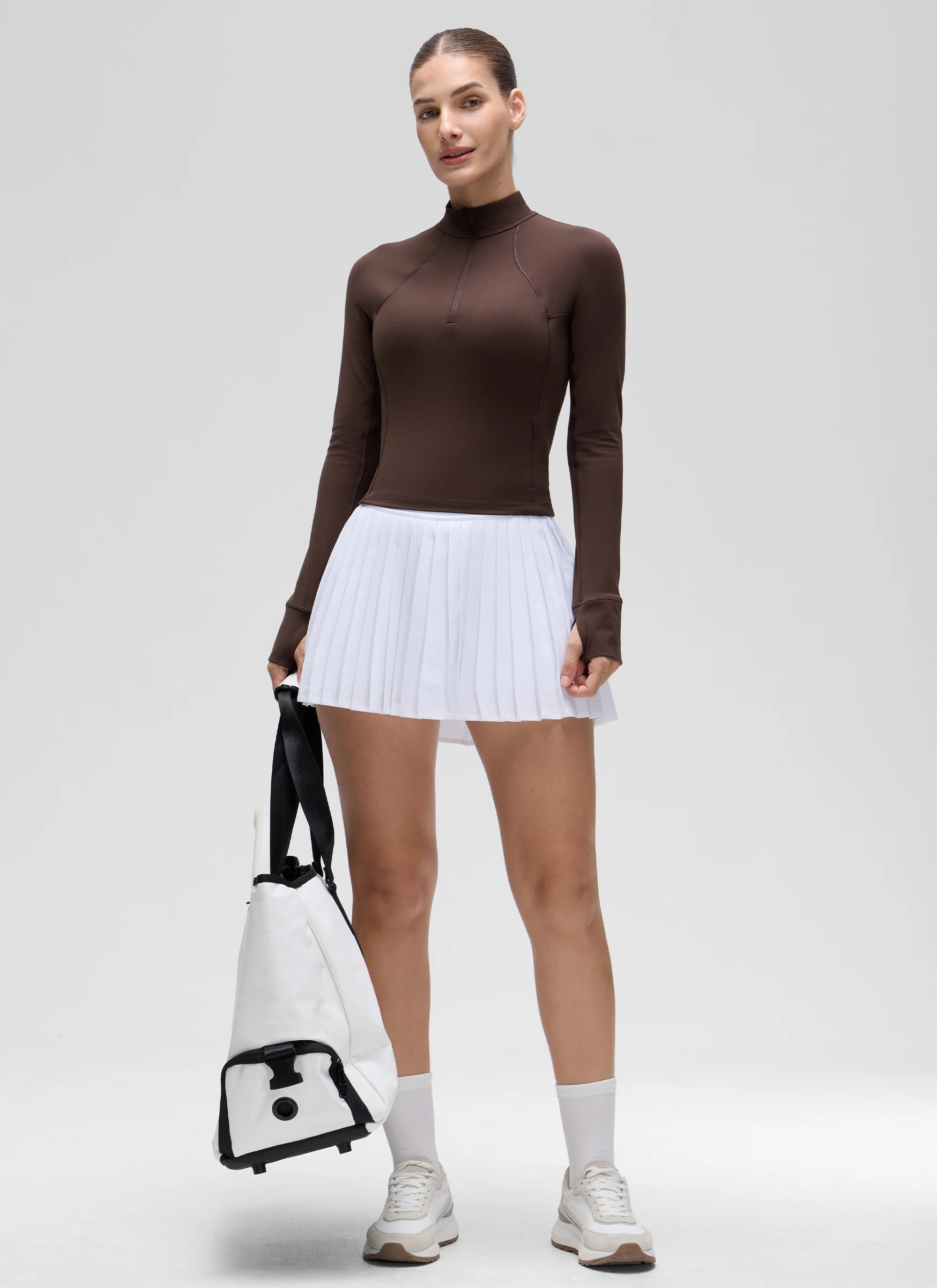 Butterluxe Half Zip Cropped Long Sleeve - Image 8