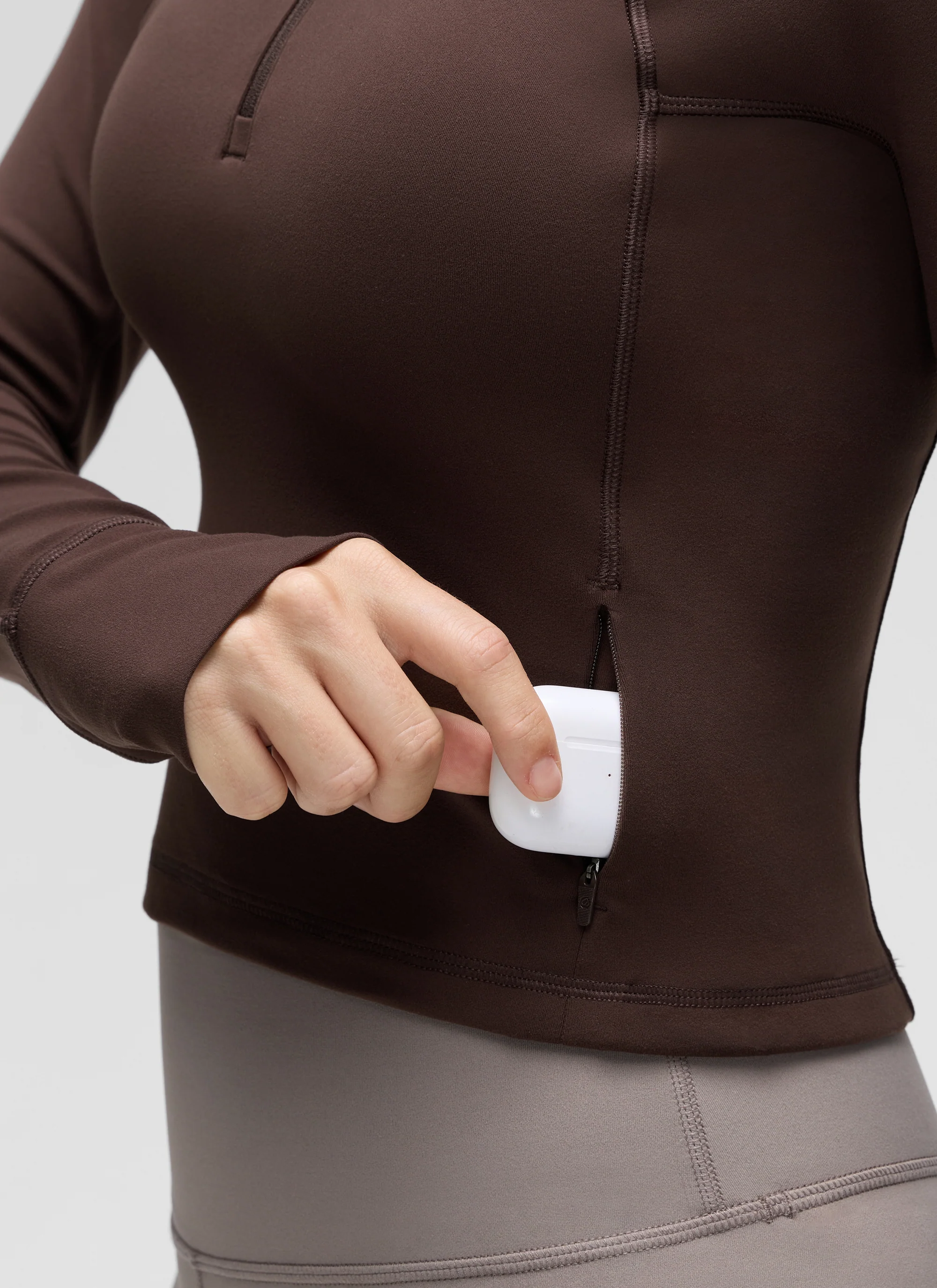 Butterluxe Half Zip Cropped Long Sleeve - Image 9
