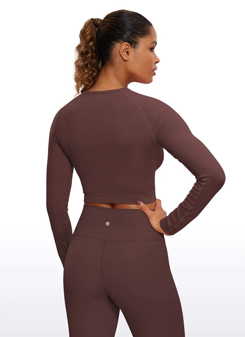 Seamless Slim Fit Cropped Long Sleeve - Image 21