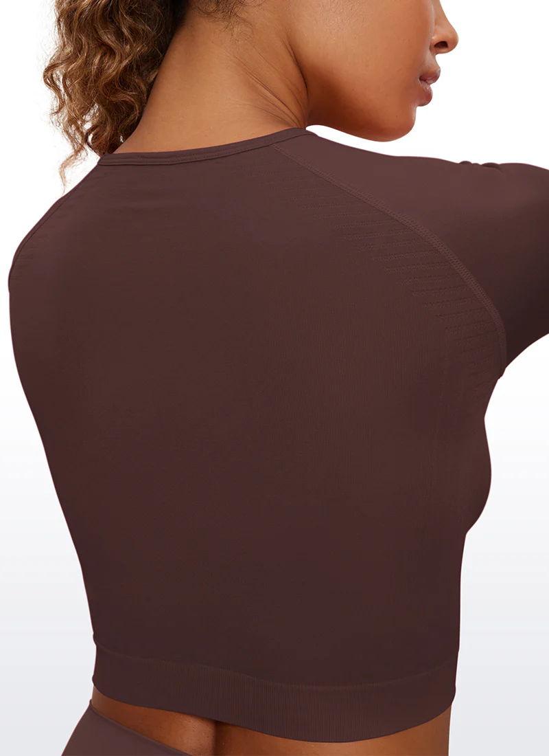 Seamless Slim Fit Cropped Long Sleeve - Image 23